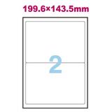 安内斯 电脑打印标签纸 圆角（199.6*143.5mm*2）10张/包