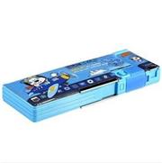 得力 PVC多功能文具盒（245×90×32mm）<蓝色>