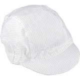 条纹白色防静电帽（带帽檐） 